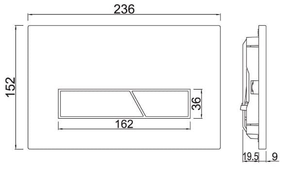 Bản vẽ kỹ thuật mặt nạ nhấn xả mạ than chì Jaquar JCP-GRF-292415