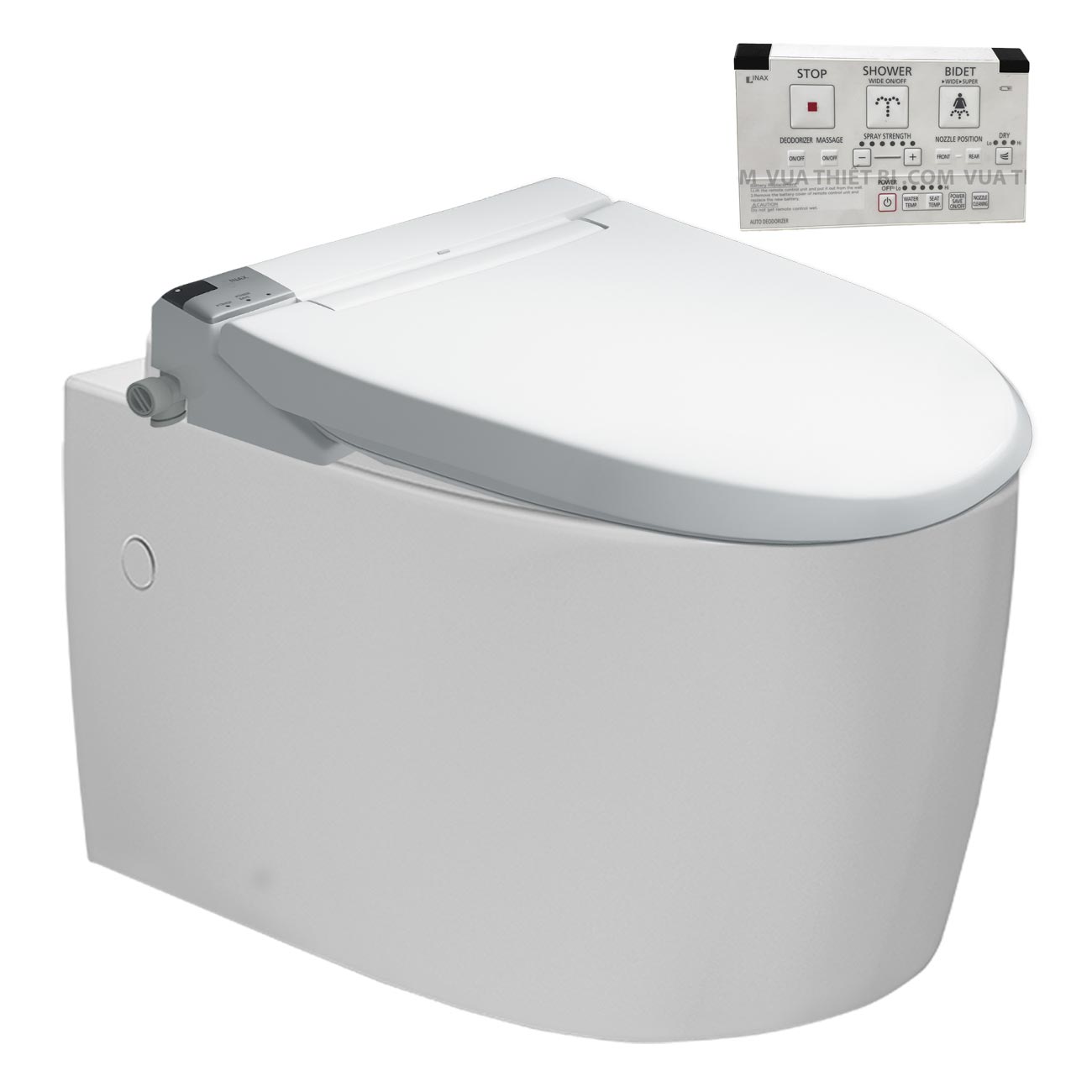 Bàn cầu treo tường nắp rửa điện tử INAX AC-952+CW-KA22AVN