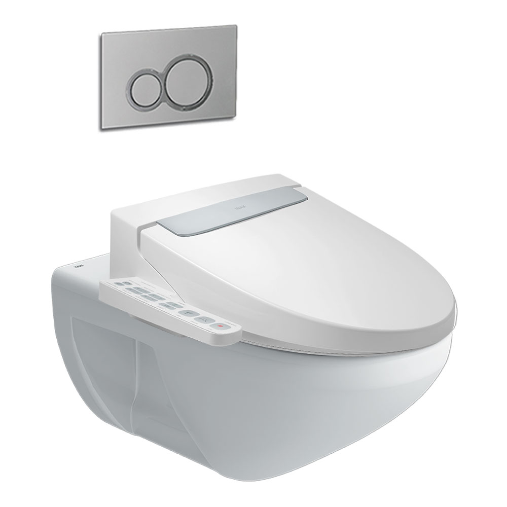 Bồn cầu treo tường nắp điện tử Inax AC-23P+CW-H20VN