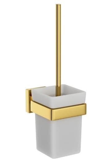 Giá đỡ và chổi cọ bồn vệ sinh màu vàng mờ Jaquar ACN-GMP-1143N