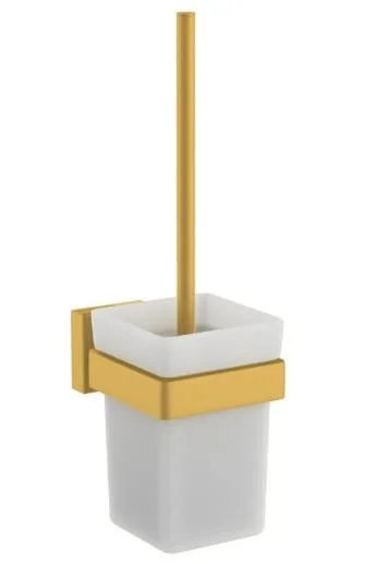 Giá đỡ và chổi cọ bồn vệ sinh màu vàng mờ Jaquar ACN-GMP-1143N