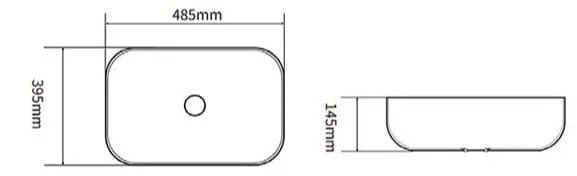 Bản vẽ kỹ thuật chậu rửa Lavabo dương bàn Clara CB-1126