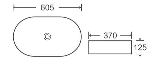Bản vẽ kỹ thuật chậu rửa Lavabo dương bàn Clara CB-1126