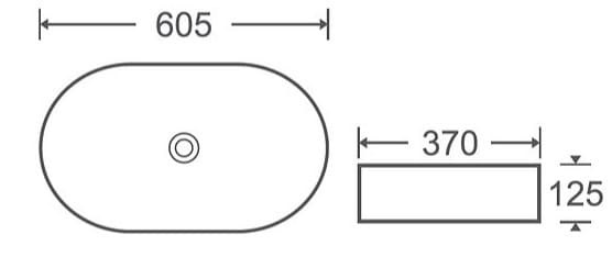Bản vẽ kỹ thuật chậu rửa Lavabo dương bàn Clara CB-1126