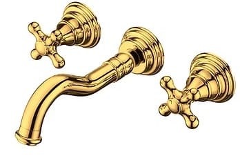 Vòi chậu lavabo nóng lạnh 3 Lỗ mạ hồng Clara CF-67359RG