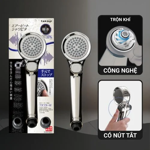 Vòi sen tắm Baby có nút dừng Takagi (JSB011AAS)