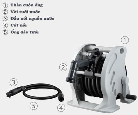 Bộ vòi thu rút tưới vườn BOXY NEXT 20m (CG) Takagi RC1220CG