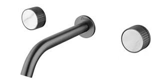 Vòi chậu lavabo nóng lạnh 3 Lỗ mạ hồng Clara CF-67359RG