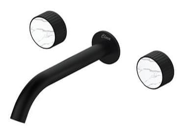 Vòi chậu lavabo nóng lạnh 3 Lỗ mạ hồng Clara CF-67359RG