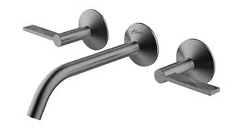 Vòi chậu lavabo nóng lạnh 3 Lỗ mạ hồng Clara CF-67359RG