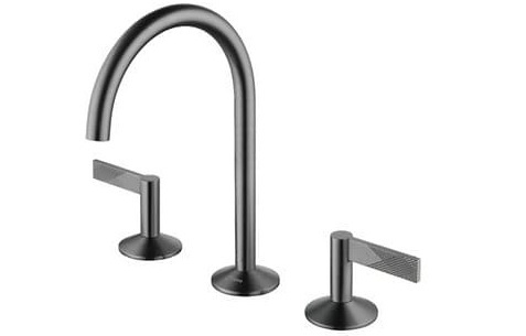 Vòi chậu lavabo nóng lạnh 3 Lỗ mạ hồng Clara CF-67359RG