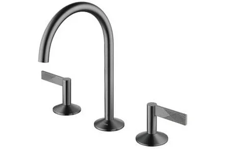 Vòi chậu lavabo nóng lạnh 3 Lỗ mạ hồng Clara CF-67359RG