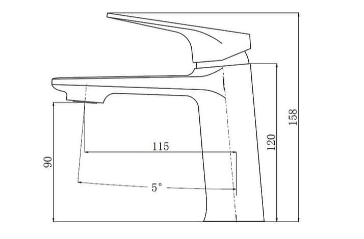 Vòi Chậu Lavabo Nóng Lạnh Mạ Chrome Clara CF-84354