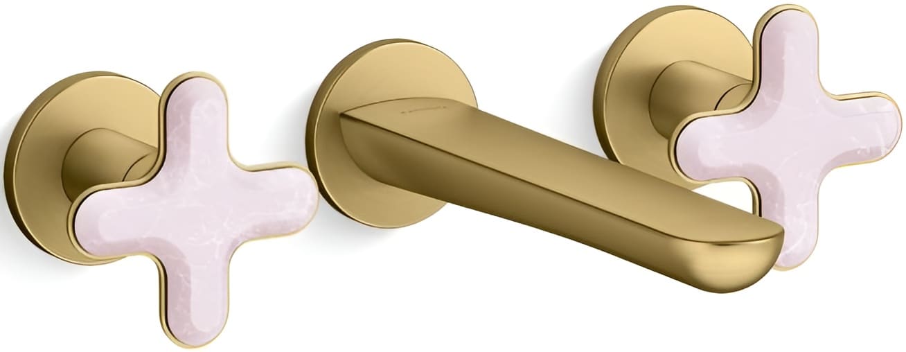 Vòi chậu rửa mặt nóng lạnh Kallista P32076-RST-2MB