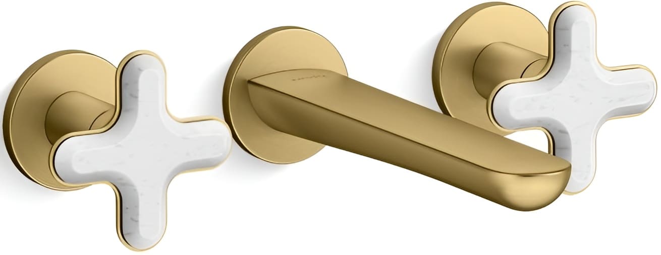 Vòi chậu rửa mặt nóng lạnh Kallista P32076-WC-2MB