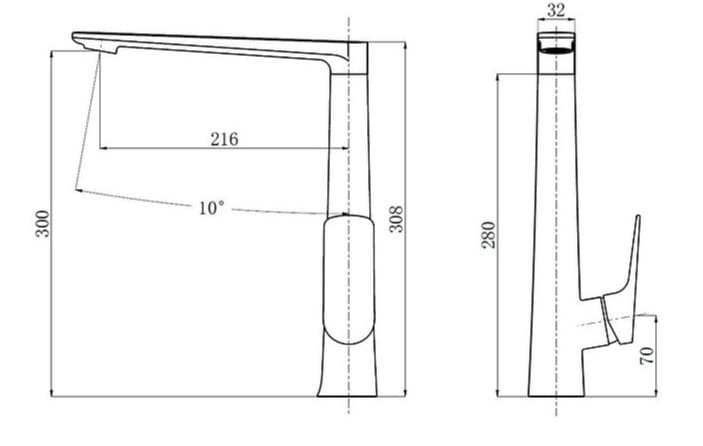 Vòi Chậu Lavabo Nóng Lạnh Mạ Chrome Clara CF-84354