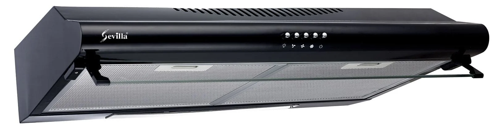 Máy hút mùi inox màu đen Sevilla SV-260B