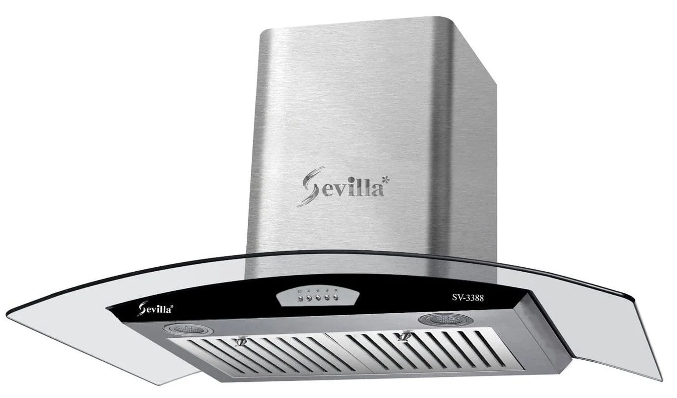 Máy hút khói khử mùi kính cong cao cấp Sevilla SV-B29