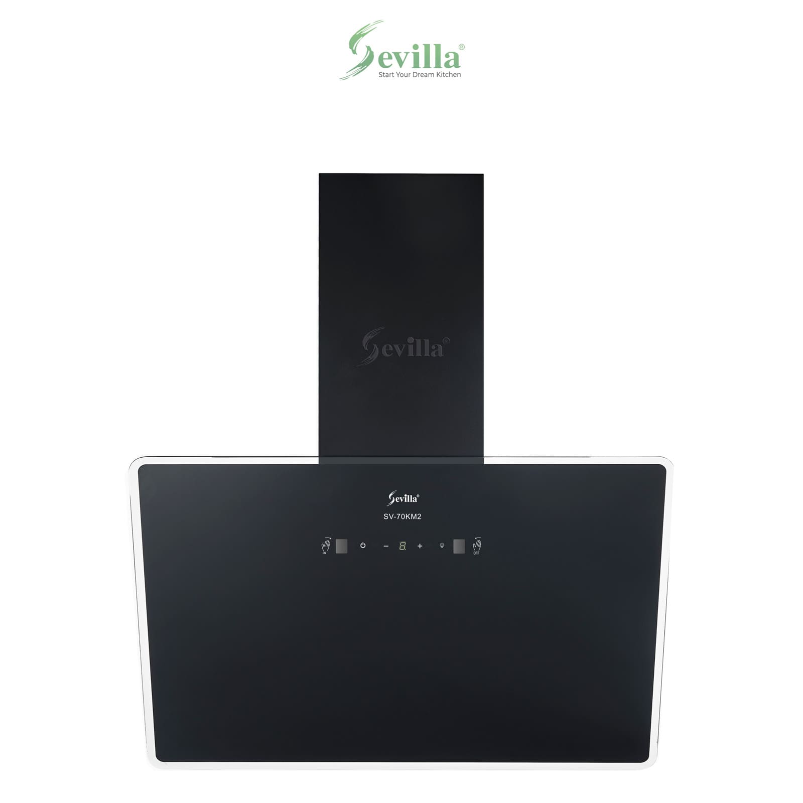 Máy hút khói khử mùi kính vát cao cấp Sevilla SV-70KM2