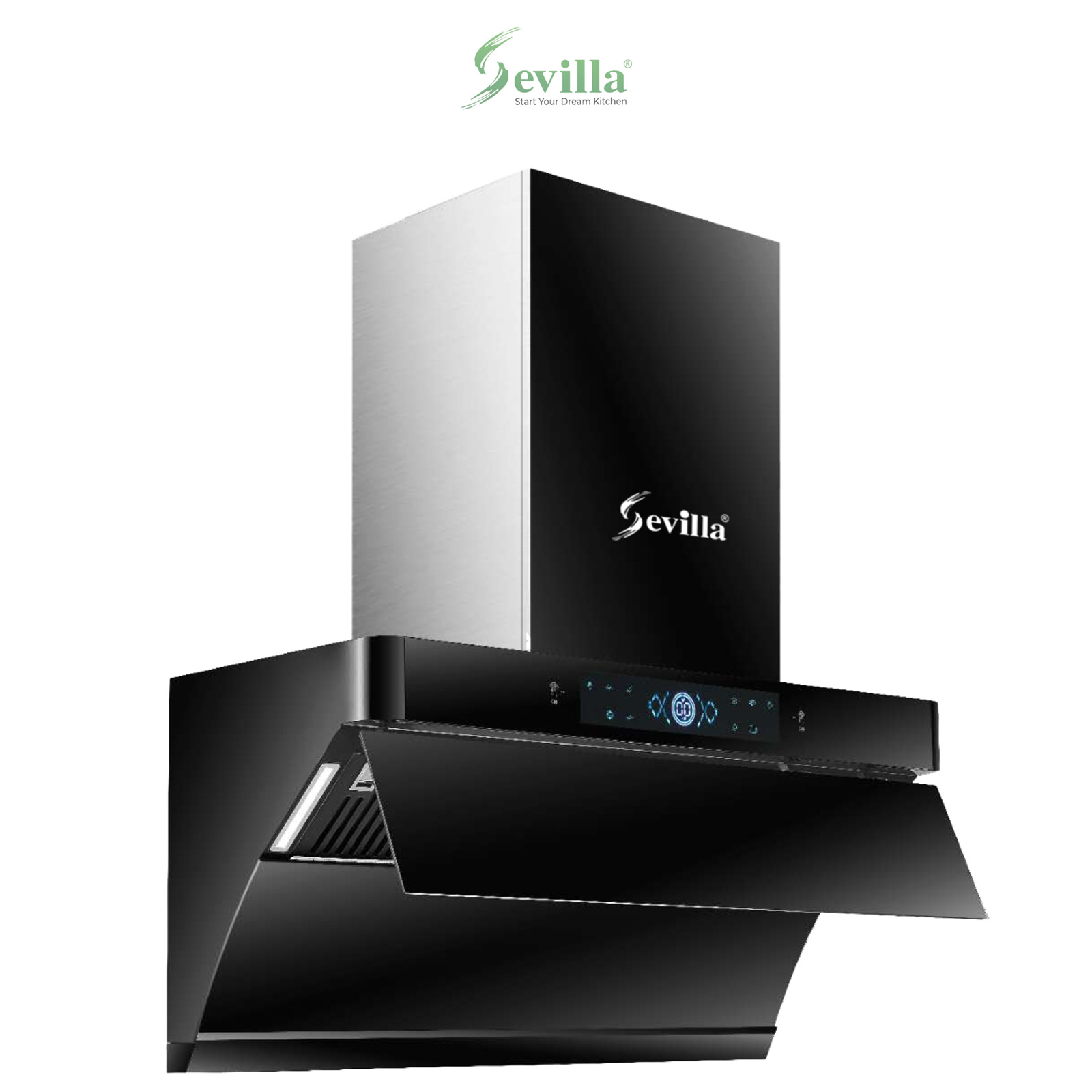 Máy hút khói khử mùi chữ T cao cấp Sevilla SV-BK99