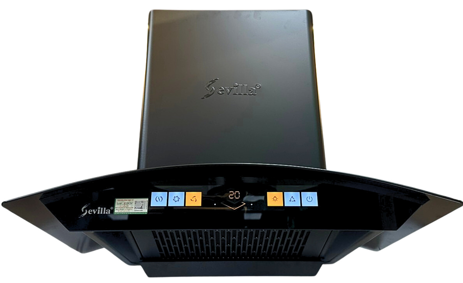 Máy hút khói khử mùi kính cong cao cấp Sevilla SV-6688