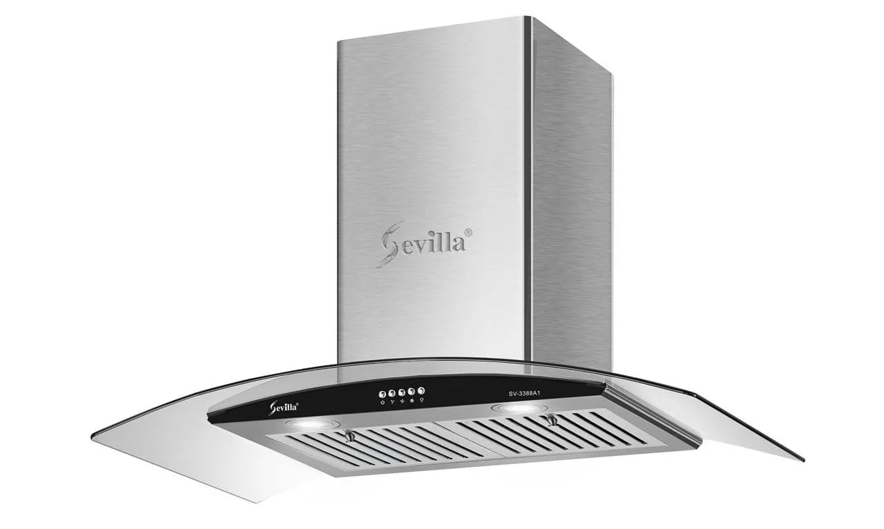 Máy hút khói khử mùi kính cong cao cấp Sevilla SV-328T