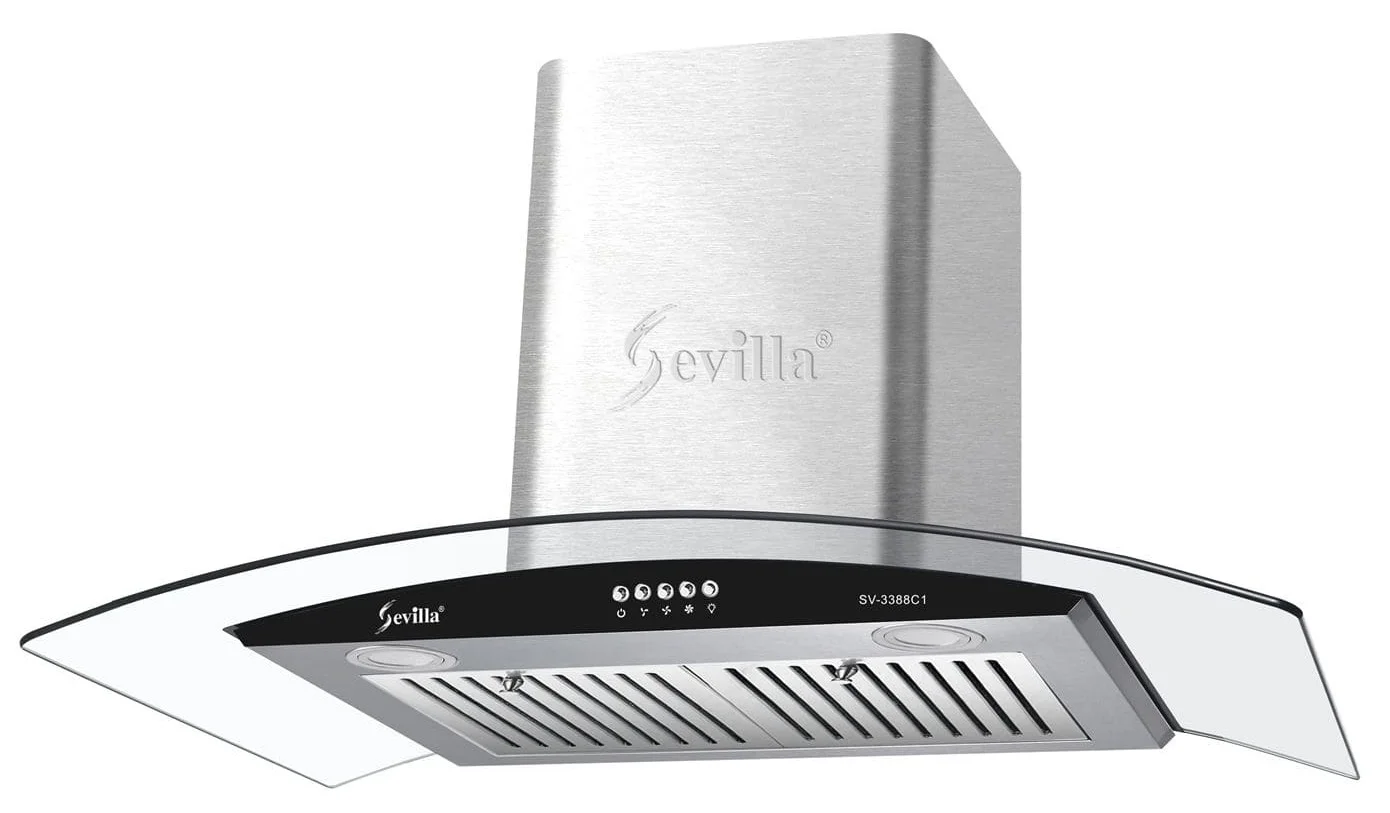 Máy hút khói khử mùi kính cong cao cấp Sevilla SV-328T