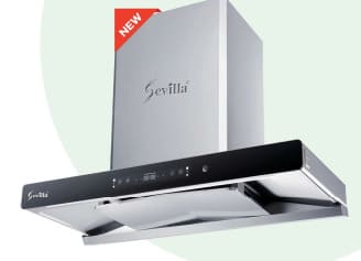 Máy hút khói khử mùi kính cong cao cấp Sevilla SV-328T