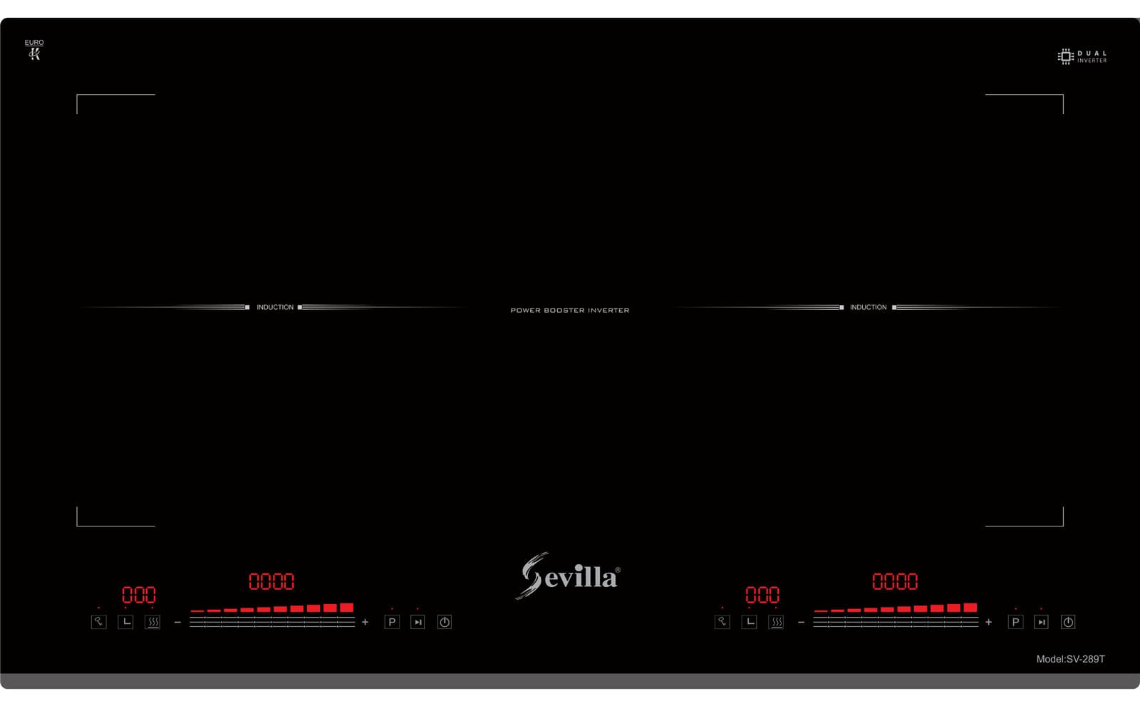 Bếp điện từ 2 vùng nấu cao cấp Sevilla SV-289T