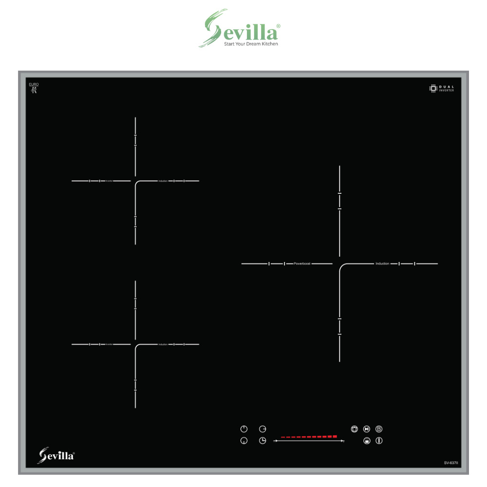 Bếp điện từ 2 vùng nấu cao cấp Sevilla SV-666