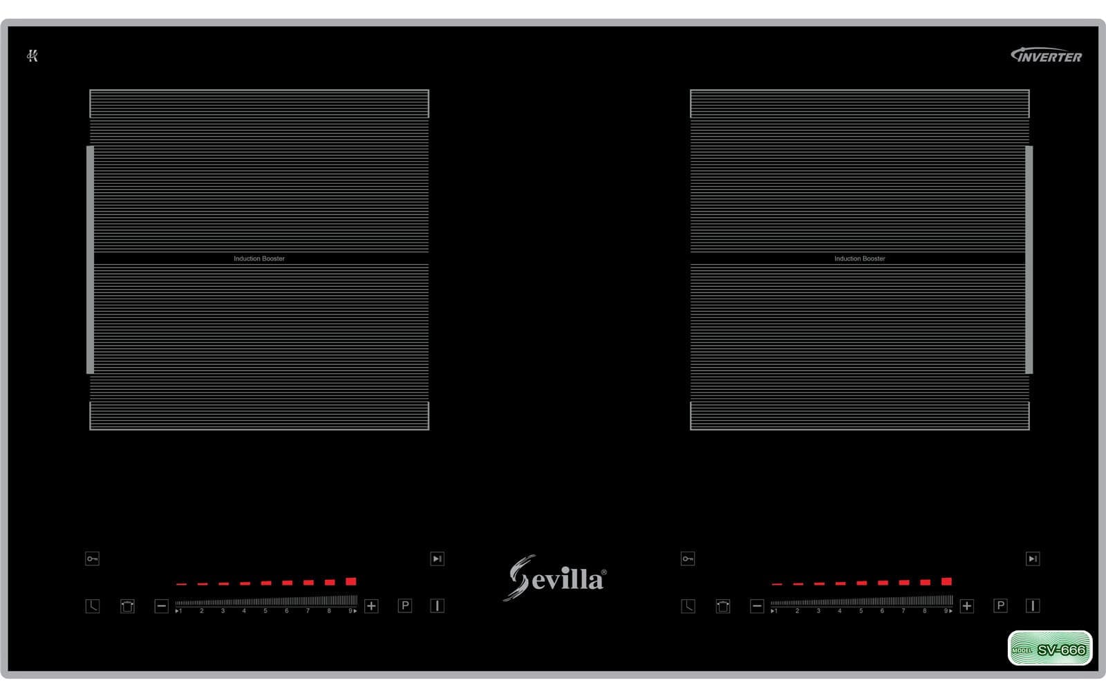 Bếp điện từ 2 vùng nấu cao cấp Sevilla SV-666