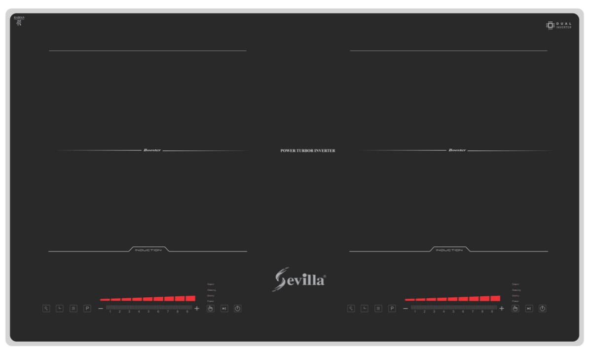 Bếp điện từ 2 vùng nấu cao cấp Sevilla SV-EA135