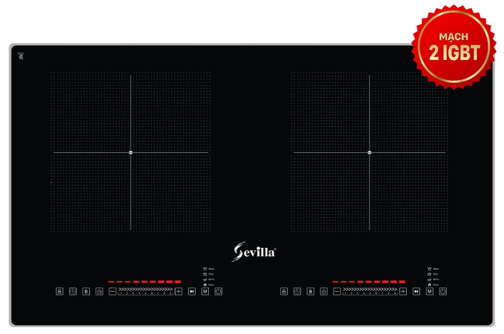 Bếp điện từ 2 vùng nấu cao cấp Sevilla SV-EA135