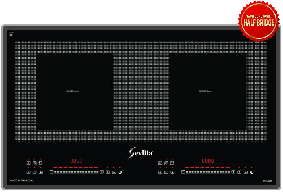 Bếp điện từ 2 vùng nấu cao cấp Sevilla SV-666