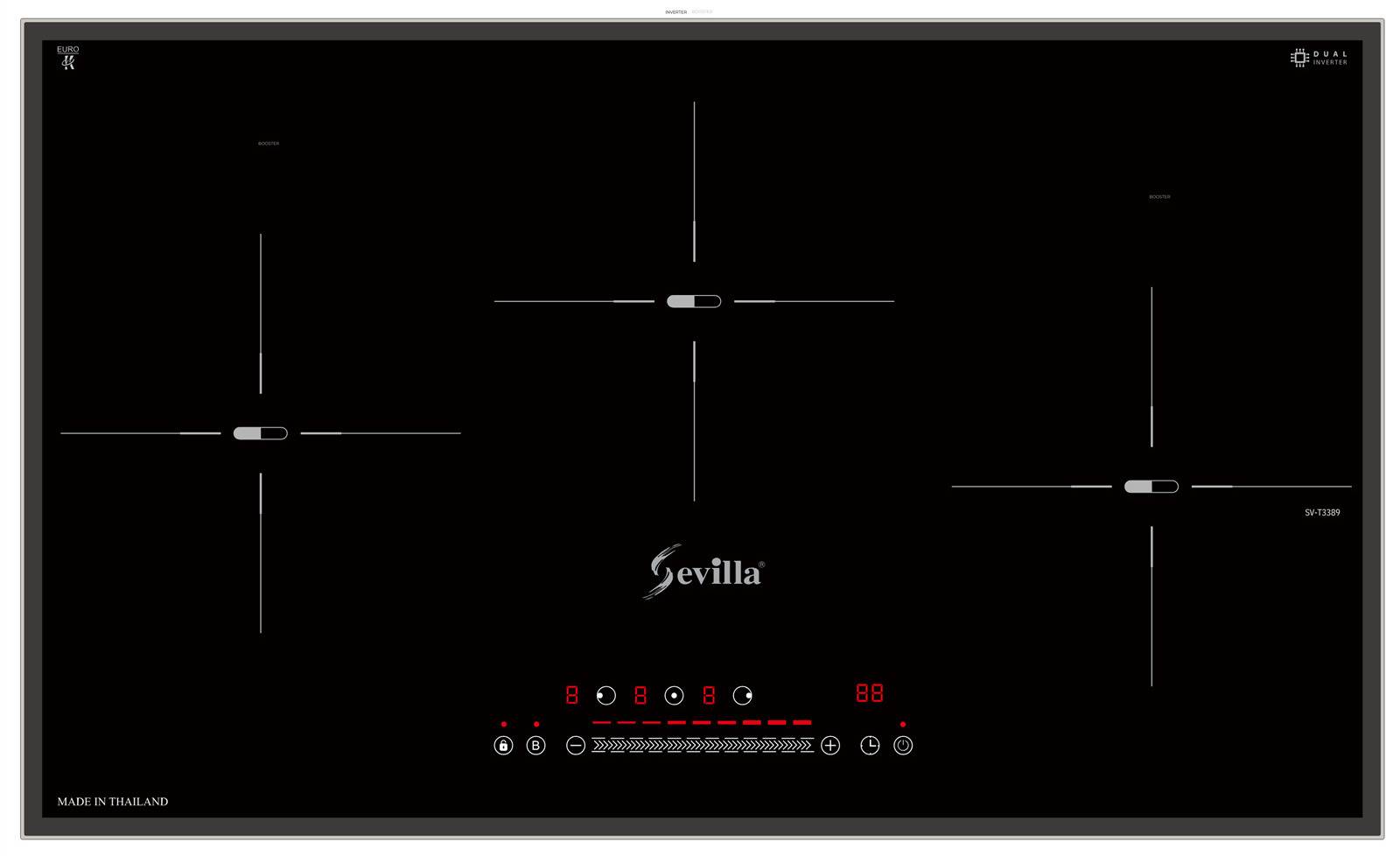 Bếp điện từ 2 vùng nấu cao cấp Sevilla SV-666