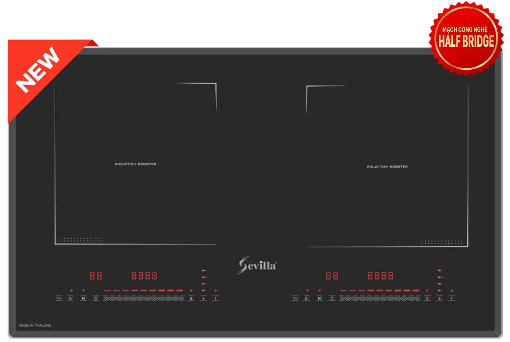 Bếp điện từ 2 vùng nấu cao cấp Sevilla SV-666