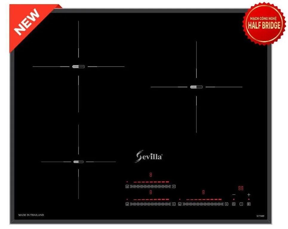 Bếp điện từ 2 vùng nấu cao cấp Sevilla SV-666