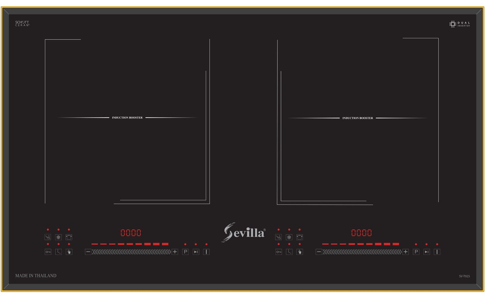 Bếp điện từ 2 vùng nấu cao cấp Sevilla SV-T925