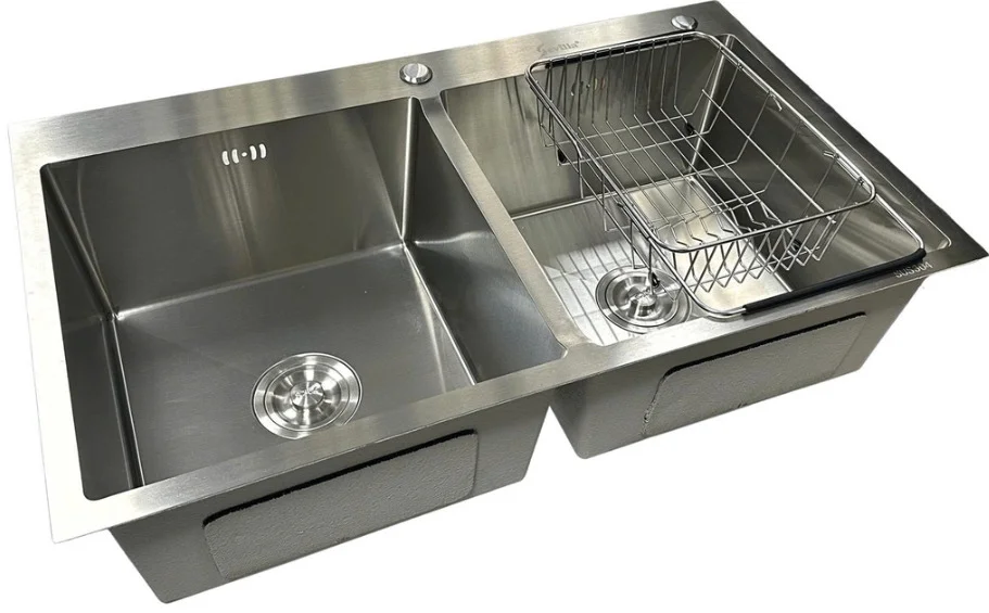 Chậu HANDMADE 01 hố kiểu dáng Châu Âu Sevilla SV-HC combo 7846