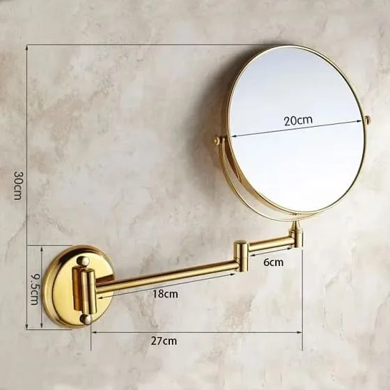 Gương Trang Điểm Phóng Đại Màu Vàng Miken MKG-P1080001G