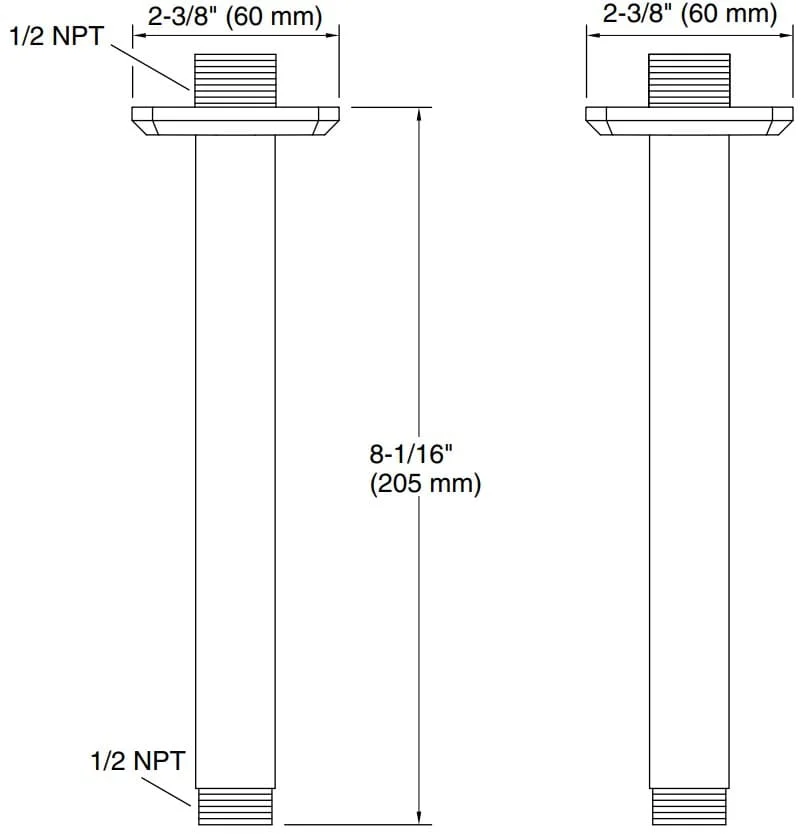 bản vẽ tay sen Kallista P33012
