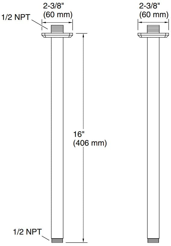 Bản vẽ tay sen Kallista P33013