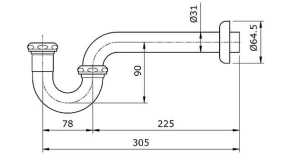 Bản vẽ kỹ thuật đầu xiphong nhấn Clara CP-011BK