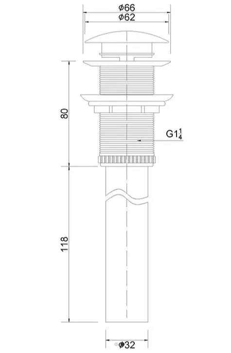 Bản vẽ kỹ thuật đầu xiphong nhấn Clara CP-011BK