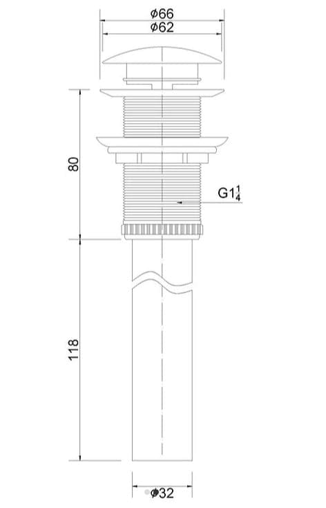 Bản vẽ kỹ thuật đầu xiphong nhấn Clara CP-011BK