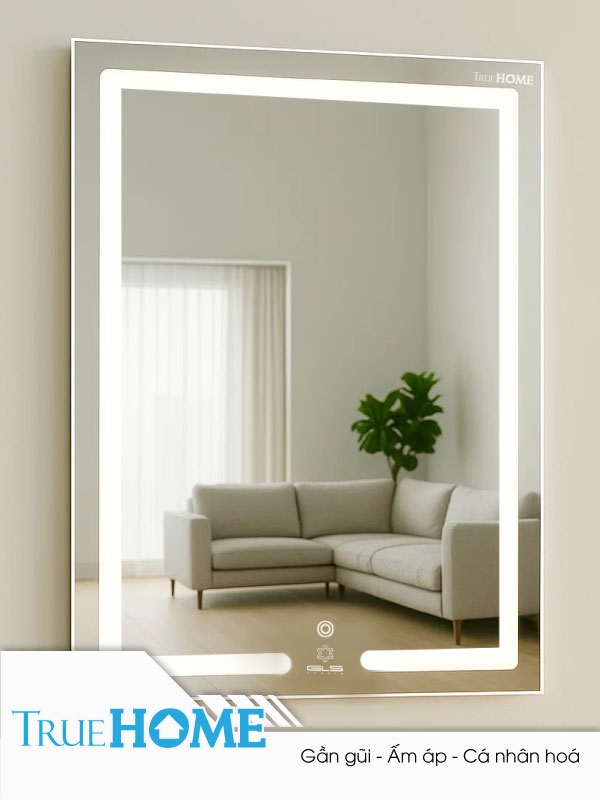 Gương led hình chữ nhật 60x80cm GLS HQ35R58