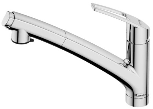 Vòi rửa bát nóng lạnh 3 đường nước Konox Combi Chrome