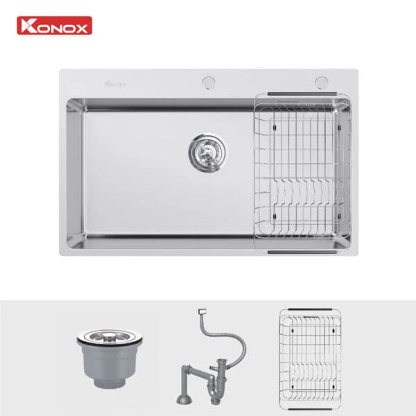 Chậu rửa bát 2 hố Konox Vigo 860