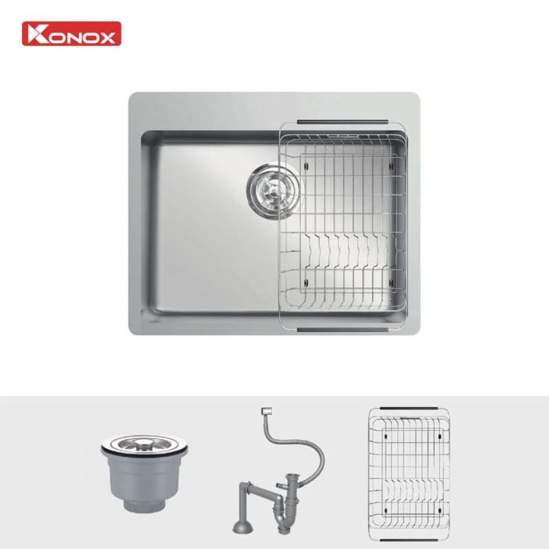 Chậu rửa bát 2 hố Konox Vigo 860