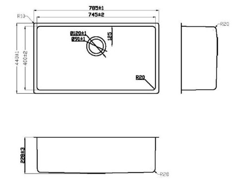 Chậu rửa bát 2 hố Konox KN8246DUA DEKOR